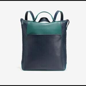 Cole Haan Grand Ambition Convertible Backpack Blue Combo